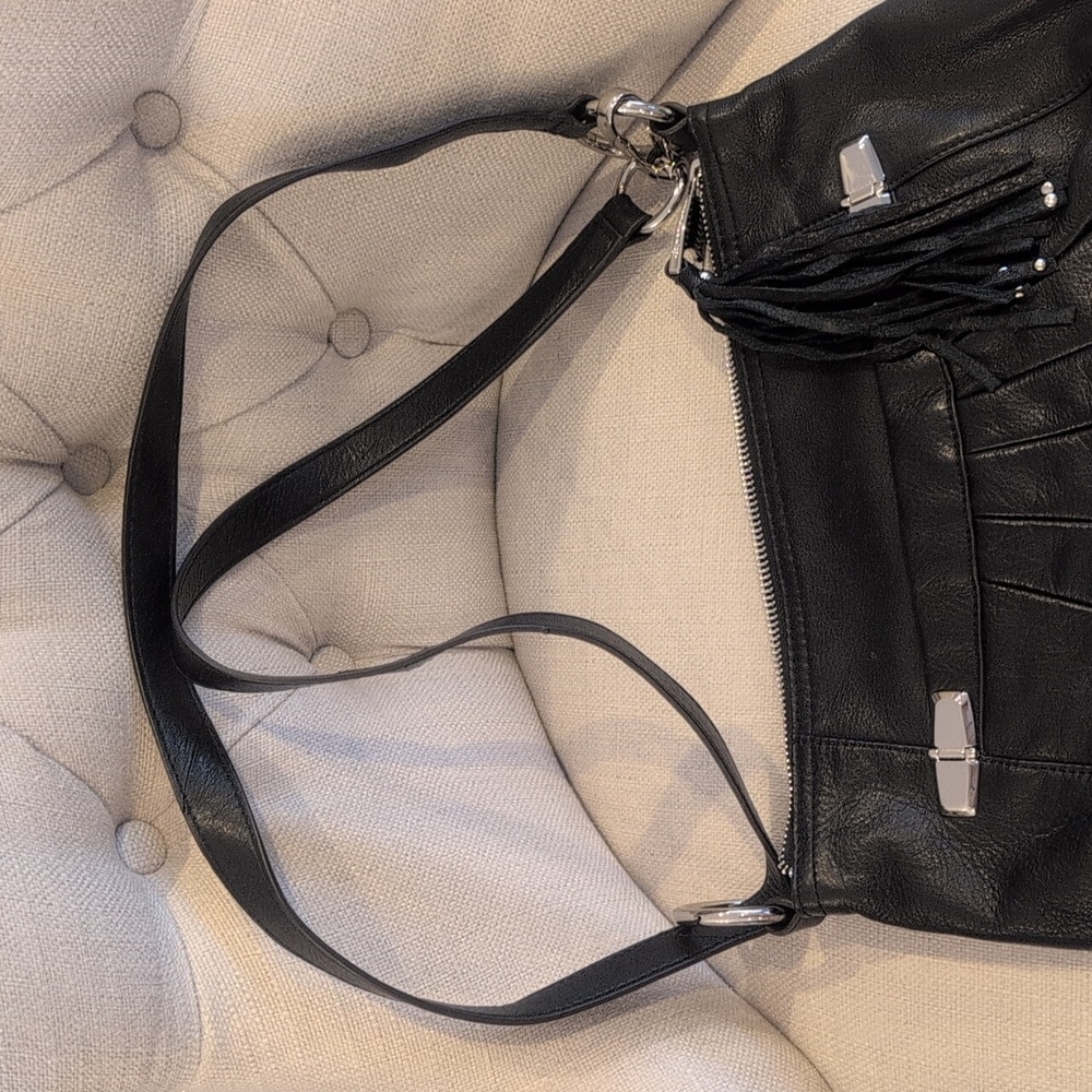 b. makowssky Black Hobo Bag Euc - Picture 13 of 13